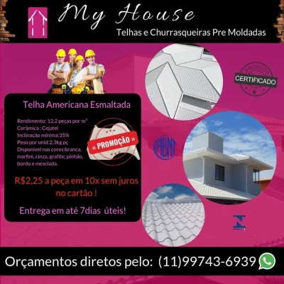 Telha Americana Esmaltada Ourogress Promoção