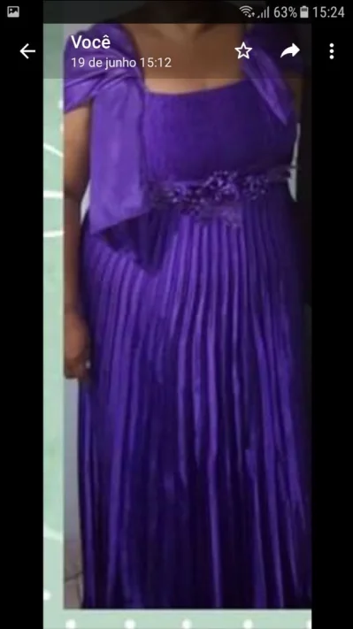 Vestido de Festa Lilás