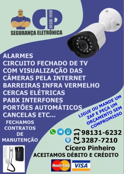 Portão Automático Interfone Porteiro Eletrônico Câmera de Segurança