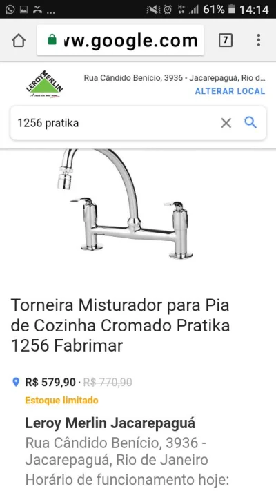 Misturador de Cozinha