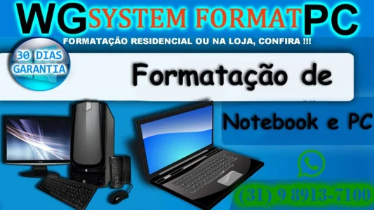 Formatação Residencial com Garantia de 30 Dias e Mais de 100% Completo