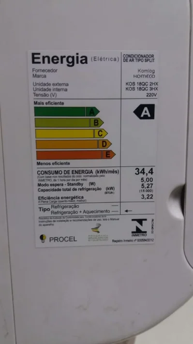 Ar Condicionado Komeco 18000btu/h