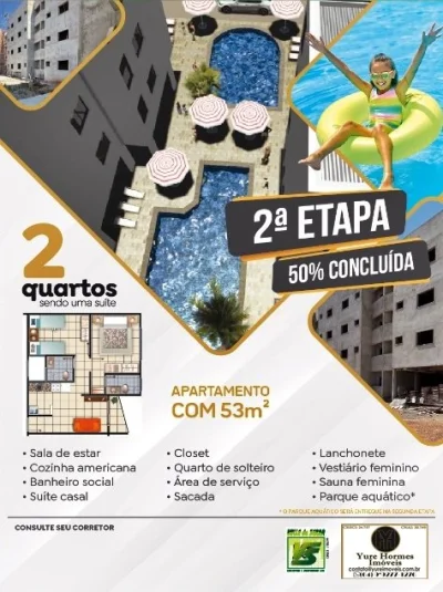 Apartamento de 2 Dormitórios com Suíte em Caldas Novas