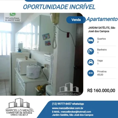 Vende-se: Apartamento 2d - Satélite