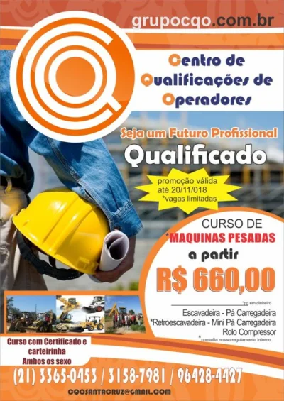 Curso de Operador de Máquinas Pesadas
