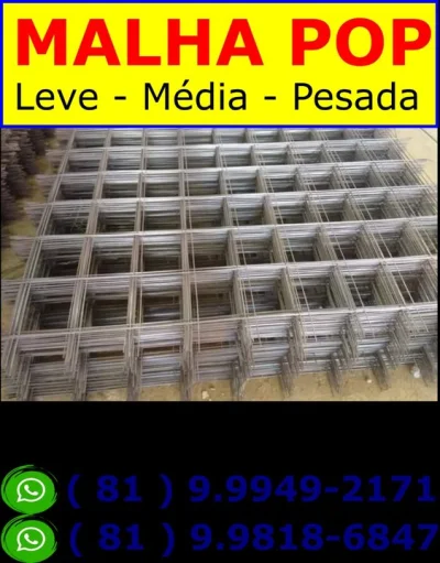 Ferragens Completas - Malha 20x20 - Sapata 3/8 - Colunas Prontas