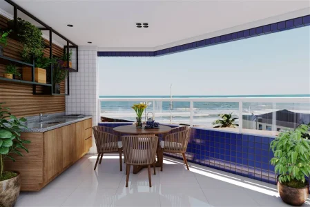 Apartamento com 76.85 m2 - Caiçara - Praia Grande SP