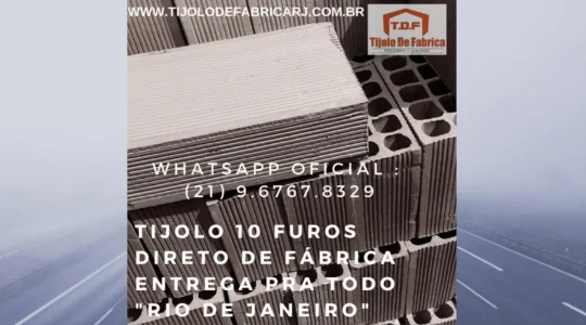 Tijolo Direto de Fábrica (21) 9.6767.8329 Miracema- RJ