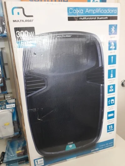 Caixa de Som Amplificadora 300w Multilaser