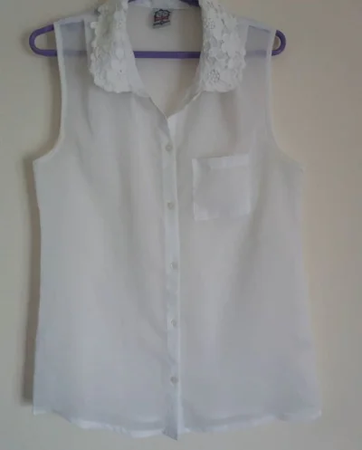 Blusa Branca (transparente)