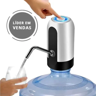 Bebedouro Bomba Elétrica P Galão água Garrafão Recarregável