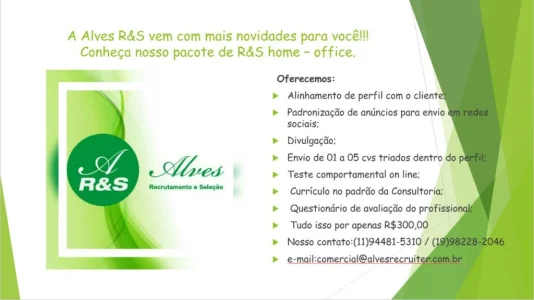 Alves Recruiter Praticidade em R&s On Line