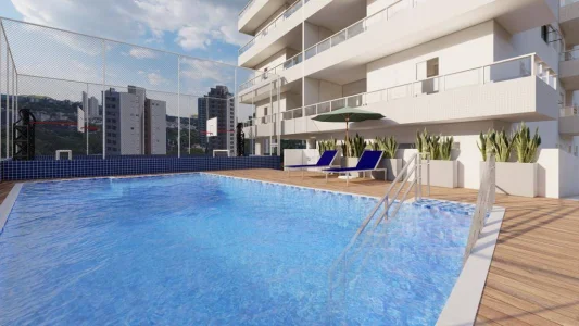 Apartamento com 123.99 m2 - Aviação - Praia Grande SP