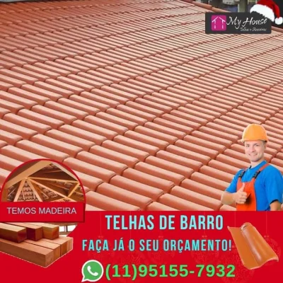 Telha Romana Portuguesa Vermelha