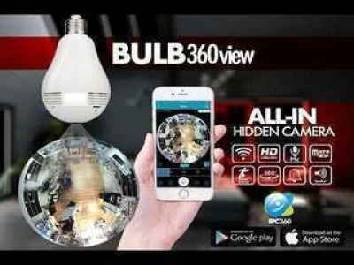Lâmpada Led com Câmera Espiã 360 - Vigilância sem Furar Parede!