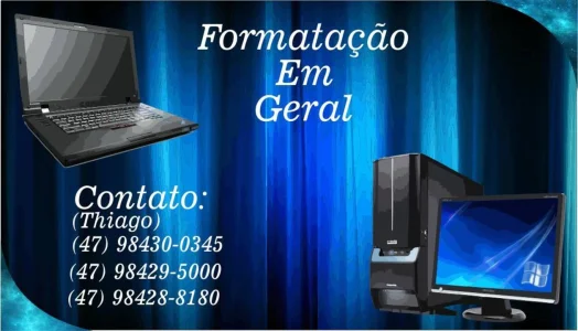 Formatação de Computadores e Notebooks!
