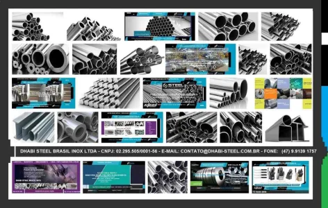 Dhabi Steel Brasil Aço Inoxidável em Tubos, Chapas, Slitters