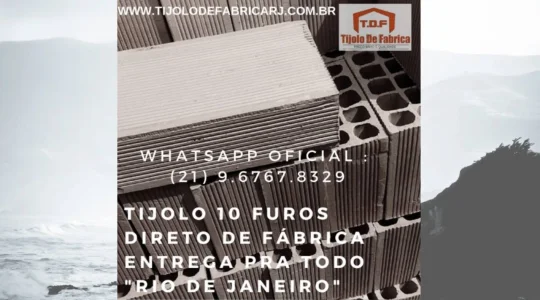Tijolo Direto de Fábrica Whatsapp: (21) 9.6767.8329 Areal - RJ