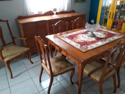 Mesa Cadeiras Balcao Sala de Jantar