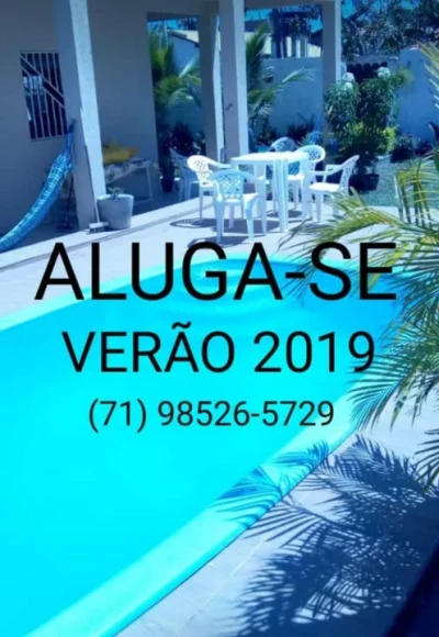 Carnaval,3/4 com Piscina em Vera Cruz ,coroa Itaparica BA