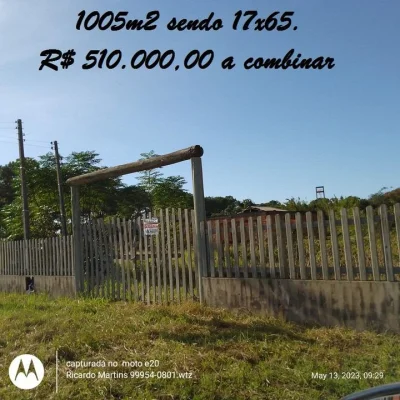 Terreno a Venda Lagoa dos Esteves Rincão