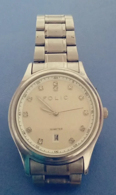 Relógio Folic Original Aço e Cristais Swarovski