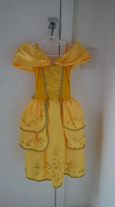 Vestido Princesa Bela - 4 Anos