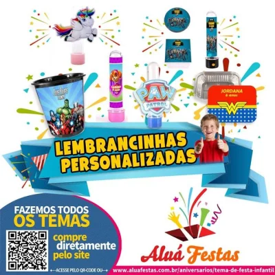 Kit Lembrancinhas Personalizadas - Todos Os Temas