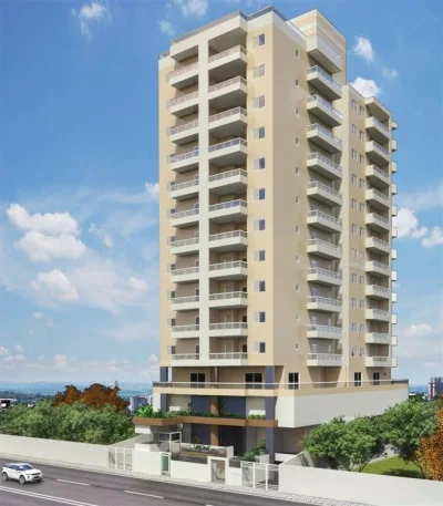 Apartamento com 63.55 m2 - Tupi - Praia Grande SP