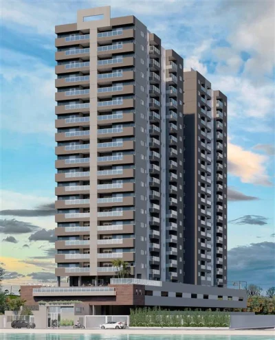 Apartamento com 75.4 m2 - Centro - Mongaguá SP