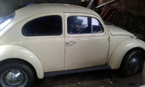 Fusca Ano 70 Bege Placa de Paulo de Frontin