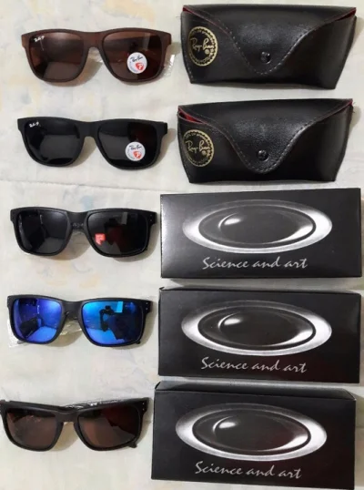 óculos Oakley e Rayban