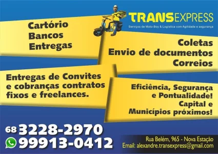 Serviços de Moto Boy