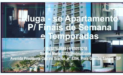 Alugo Apto em Praia Grande-fte ao Mar