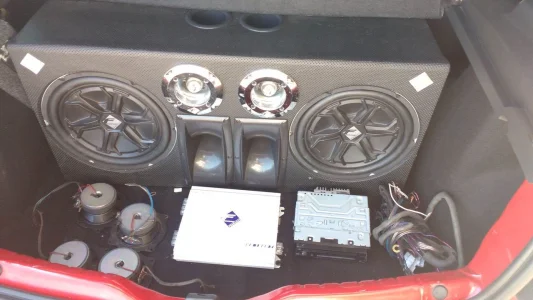 Caixa Tri 12'' + Módulo + Som + Auto Falantes
