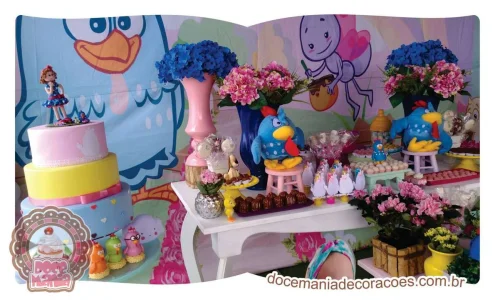 Decoração Galinha Pintadinha Rosa