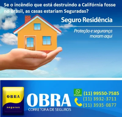Casa, Apartamento, Chácaras, Habitual e Veraneio ótima Seguradora