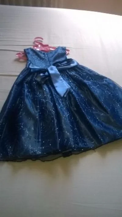 Vestido Infantil Azul de Festa