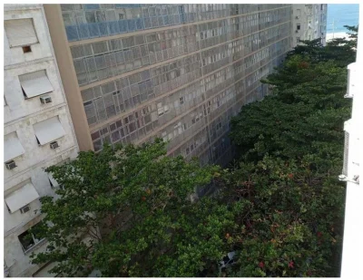Copacabana Quadra da Praia Vista Mar sobre o Verde !