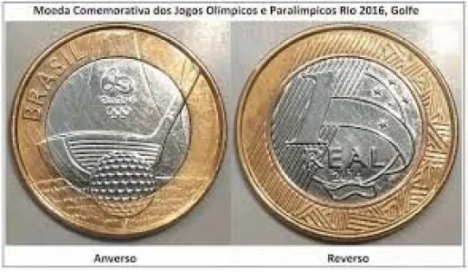 Conjunto com 3 Moedas Rio 2016