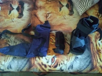 Conjunto Ortopédico,bota,tipóia e Munhequeira