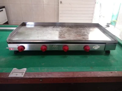 Chapa P/lanche Comercial 4 Queimadores 50x100 - Gás Marchesoni