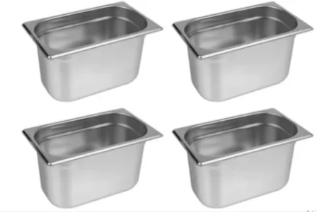 Kit Cubas Gastronomicas Gn 1/4 - Buffet - 162x265x150mm (4 Unidades)