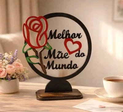 Placa melhor mãe do mundo
