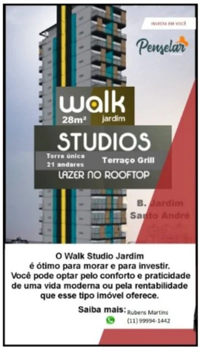 Studio com 28m2