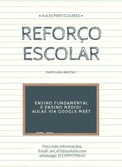 Reforço Escolar da Tia Ani