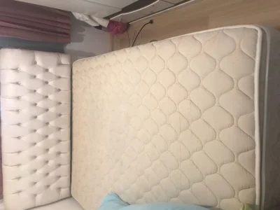 Cama Box Casal + Cabeceira Branca