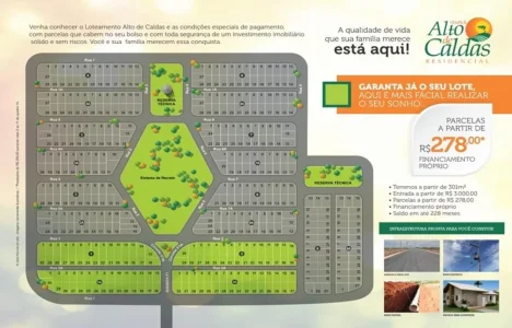 Lotes Parcelados com Mensais de 278 Reais Próximos ao Centro