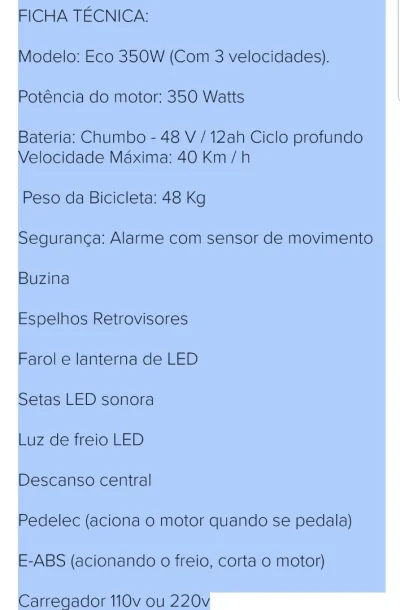Bicicleta Elétrica