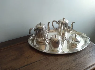 Conjunto de Chá em Prata